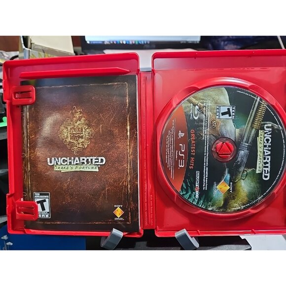 Uncharted Drake's Fortune PS3 PlayStation 3 Greatest Hits - Complete CIB - Picture 3 of 4